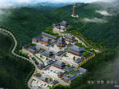 昌平龙王寺古建规划设计布局图